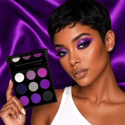 Sydoni Skincare and Beauty SYDONI REIGN EYESHADOW PALETTE  | Highly Pigmented Purple Matte & Shimmer Shades Eyeshadow Palette Black