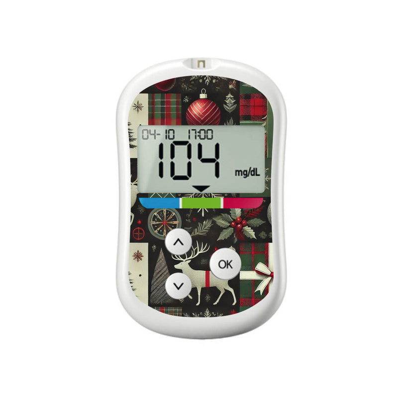 Peelz Reindeer Paper Sticker for OneTouch Verio Flex Glucometer Peelz/Stickers White Smoke