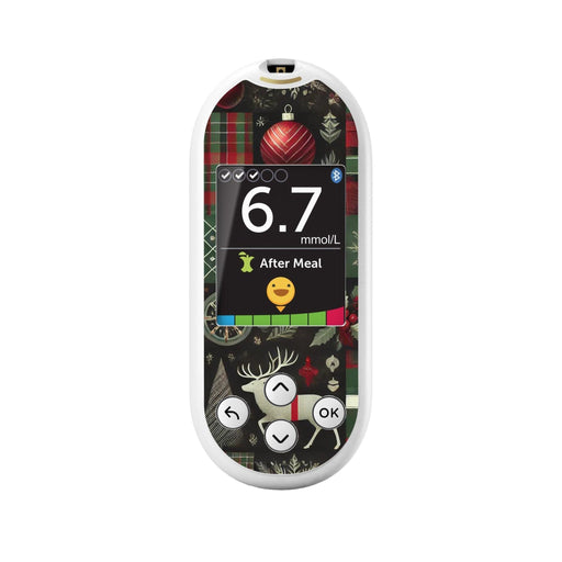Peelz Reindeer Paper Sticker for OneTouch Verio Reflect Glucometer Peelz/Stickers White Smoke