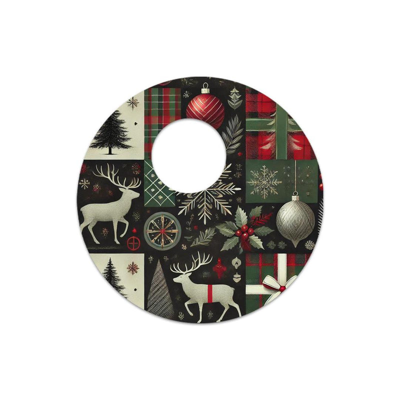 Peelz Reindeer Paper Sticker for the FreeStyle Libre 3 Plus & Lingo  Sensor Peelz/Stickers White Smoke 4-pack (Set of 4 Stickers)