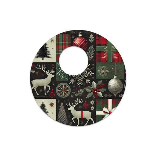 Peelz Reindeer Paper Sticker for the FreeStyle Libre 3 Plus & Lingo  Sensor Peelz/Stickers White Smoke 4-pack (Set of 4 Stickers)
