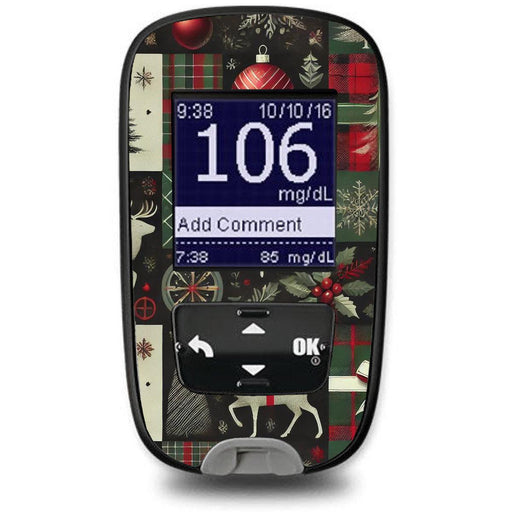 Peelz Reindeer Paper Sticker for the Accu-Chek Guide Glucometer Peelz/Stickers White Smoke