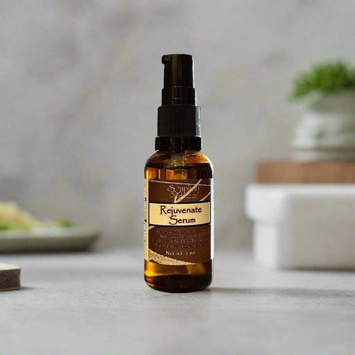 Soaplicity Rejuvenate Topical Serum with Arnica Oil Topical Serum Dark Gray 1 oz. Glass Open Mouth Bottle