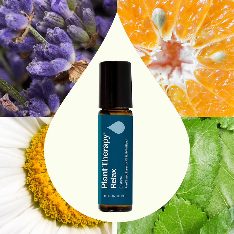 Plant Therapy Relax Essential Oil Blend Pre-Diluted Roll-On Essential Oil Seashell 10 mL