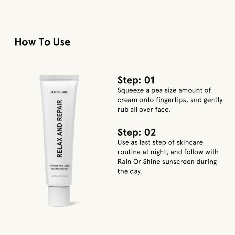 JAXON LANE Relax And Repair - Ultimate Anti Aging Moisturizer Face Moisturizer White Smoke