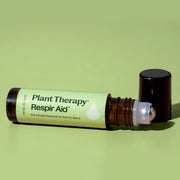 Plant Therapy Respir Aid Essential Oil Blend Pre-Diluted Roll-On Essential Oil Tan 10 mL