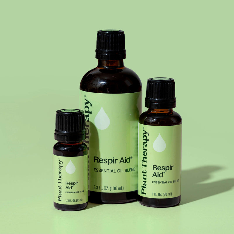 Plant Therapy Respir Aid Essential Oil Blend Essential Oil Dark Sea Green 10 mL,30 mL,100 mL