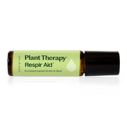 Plant Therapy Respir Aid Essential Oil Blend Pre-Diluted Roll-On Essential Oil Black 10 mL