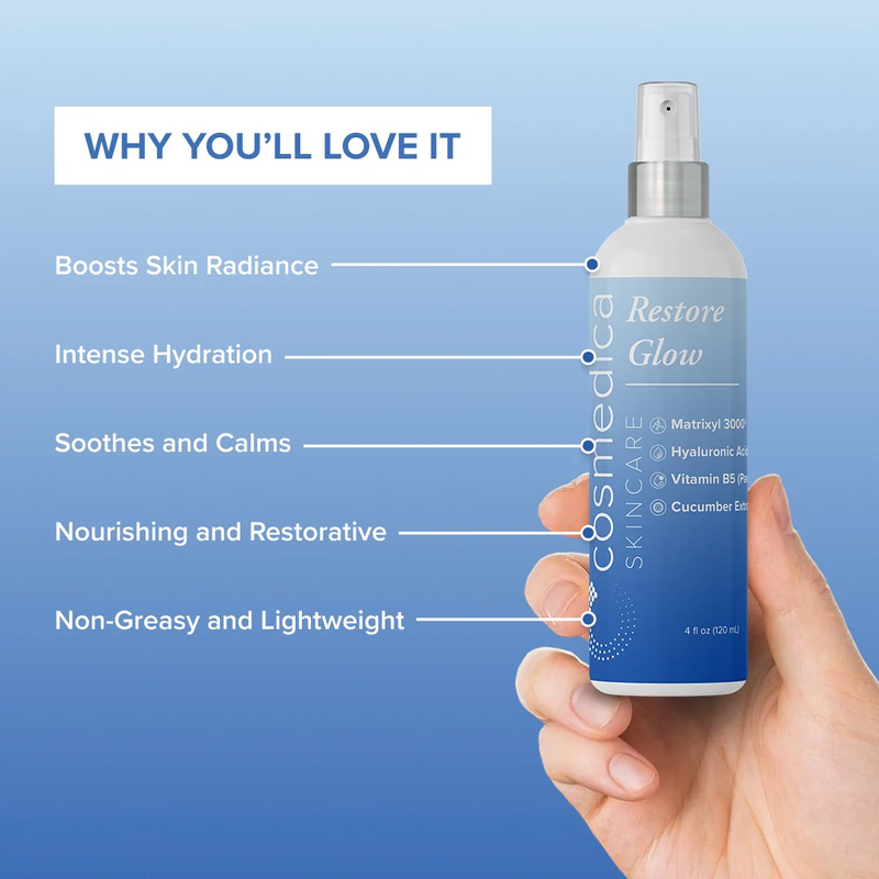 Cosmedica Skincare Restore Glow Serum Light Steel Blue