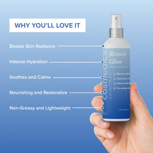 Cosmedica Skincare Restore Glow Serum Light Steel Blue