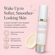 Glimmer Goddess® Organic Skin Care Organic Vitamin A Microcaps Night Cream – Brightening Anti-Aging Treatment Moisturizers Misty Rose