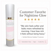 Glimmer Goddess® Organic Skin Care Organic Vitamin A Microcaps Night Cream – Brightening Anti-Aging Treatment Moisturizers White Smoke