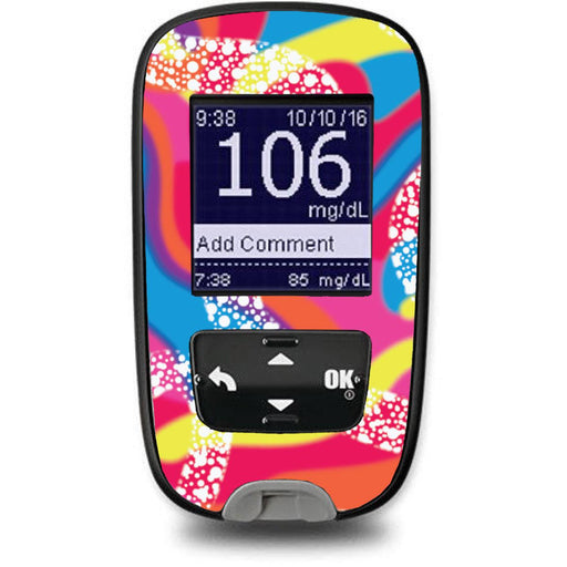 Peelz Retro Malibu Sticker for the Accu-Chek Guide Glucometer Peelz/Stickers White Smoke