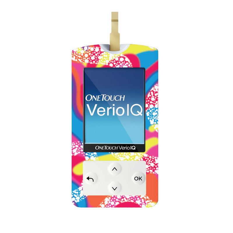 Peelz Retro Malibu for OneTouch Verio IQ Glucometer Peelz/Stickers White Smoke