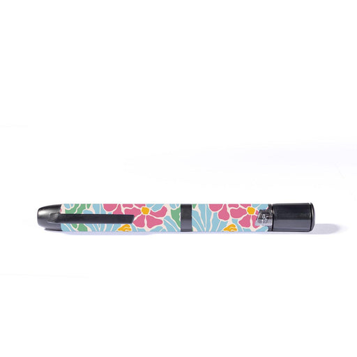Peelz Retro Parrots InPen - Smart Insulin Pen Peelz/Stickers White Smoke