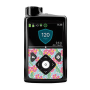 Peelz Retro Parrots for Medtronic MiniMed 770G & 780G Peelz/Stickers Black Whole System Peelz (front back + clip),Front Peelz,Back and Clip Peelz