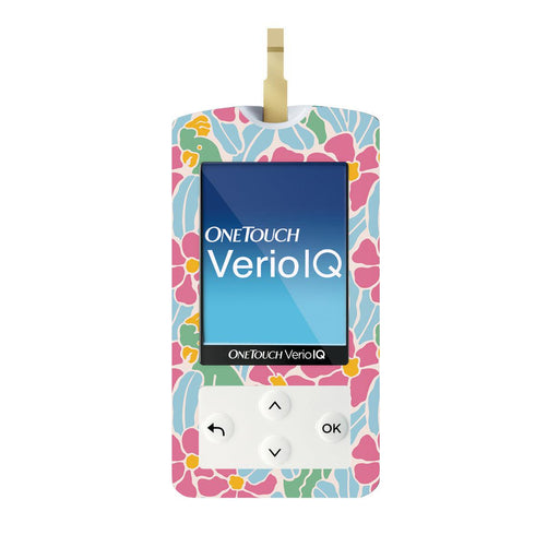 Peelz Retro Parrots for OneTouch Verio IQ Glucometer Peelz/Stickers White Smoke