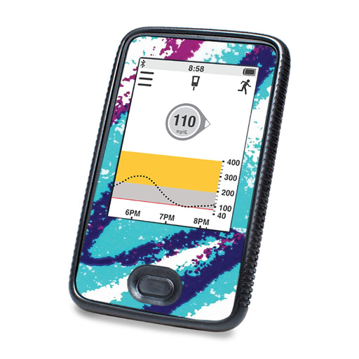 Peelz Retro Quench DEXCOM G6 Touchscreen Receiver Peelz/Stickers White Smoke