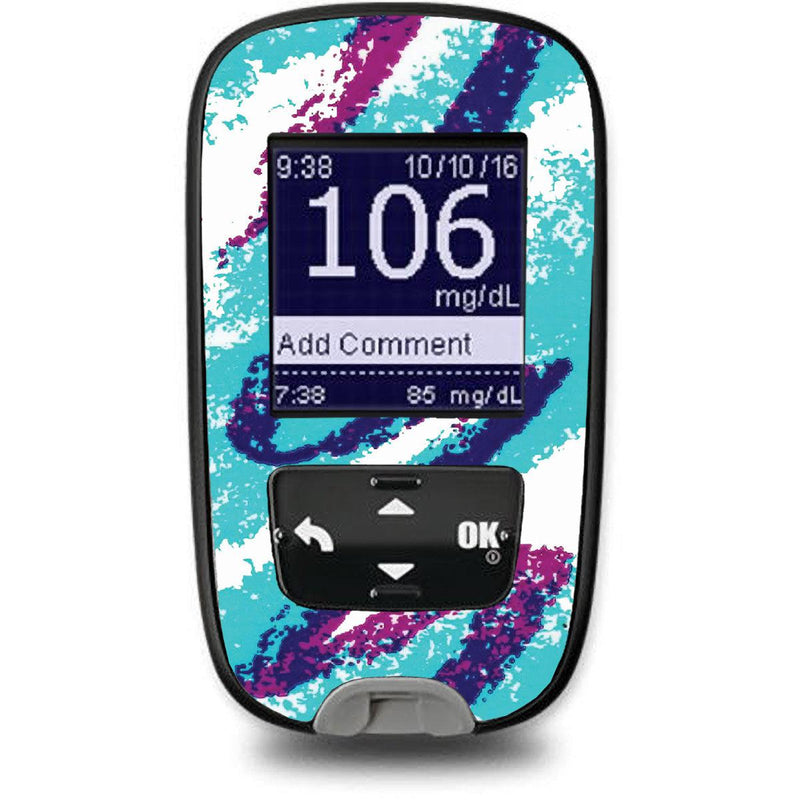 Peelz Retro Quench Sticker for the Accu-Chek Guide Glucometer Peelz/Stickers White Smoke