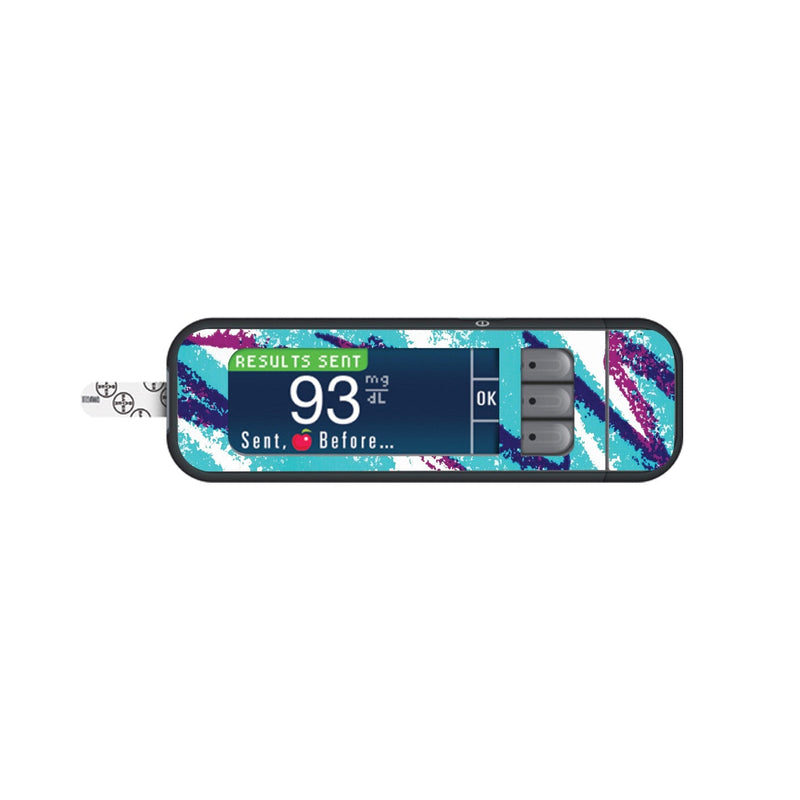 Peelz Retro Quench for Bayer Contour Next Glucometer Peelz/Stickers White Smoke
