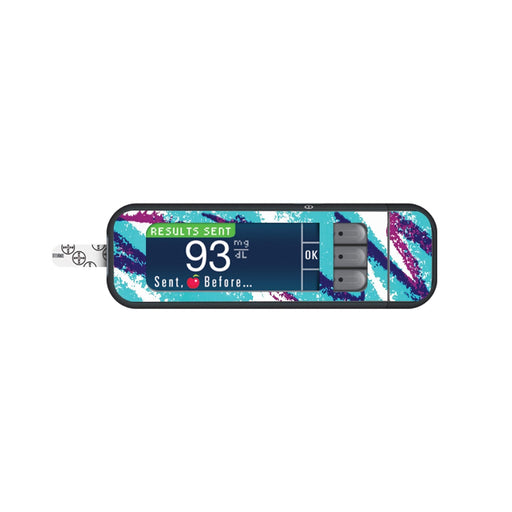 Peelz Retro Quench for Bayer Contour Next Glucometer Peelz/Stickers White Smoke