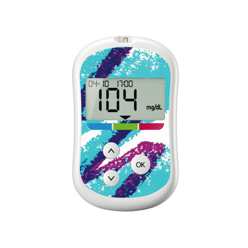 Peelz Retro Quench for OneTouch Verio Flex Glucometer Peelz/Stickers White Smoke
