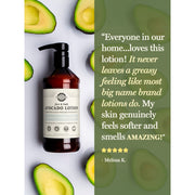 Rustic Strength Avocado Lotion | Mama + Baby Safe Lotion Dark Olive Green 16 oz Plastic,Gallon Jar Plastic,Gallon Jar Glass