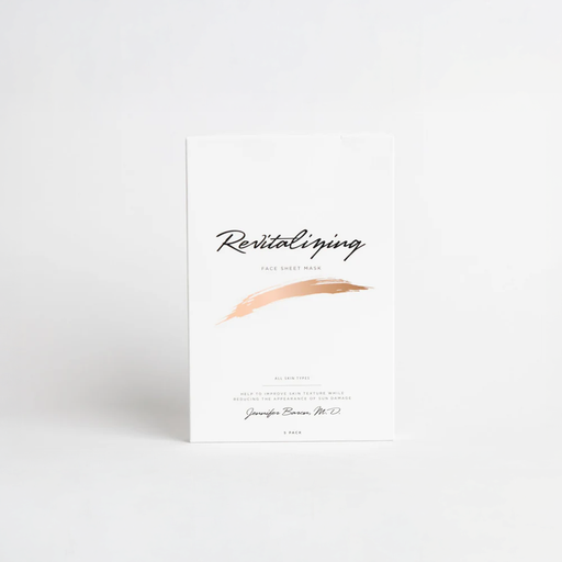 Dr. Baron Shop Revitalizing Face Sheet Mask Box of 5 Face Sheet Mask White Smoke