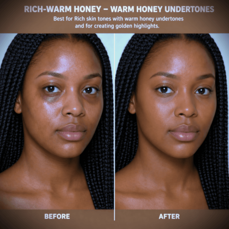 Sydoni Skincare and Beauty SYDONI FULL COVERAGE CREAM CONCEALER – Maximum Coverage, Seamless Skin .5 OZ. Cream Concealer Black Rich-Warm Honey Brown