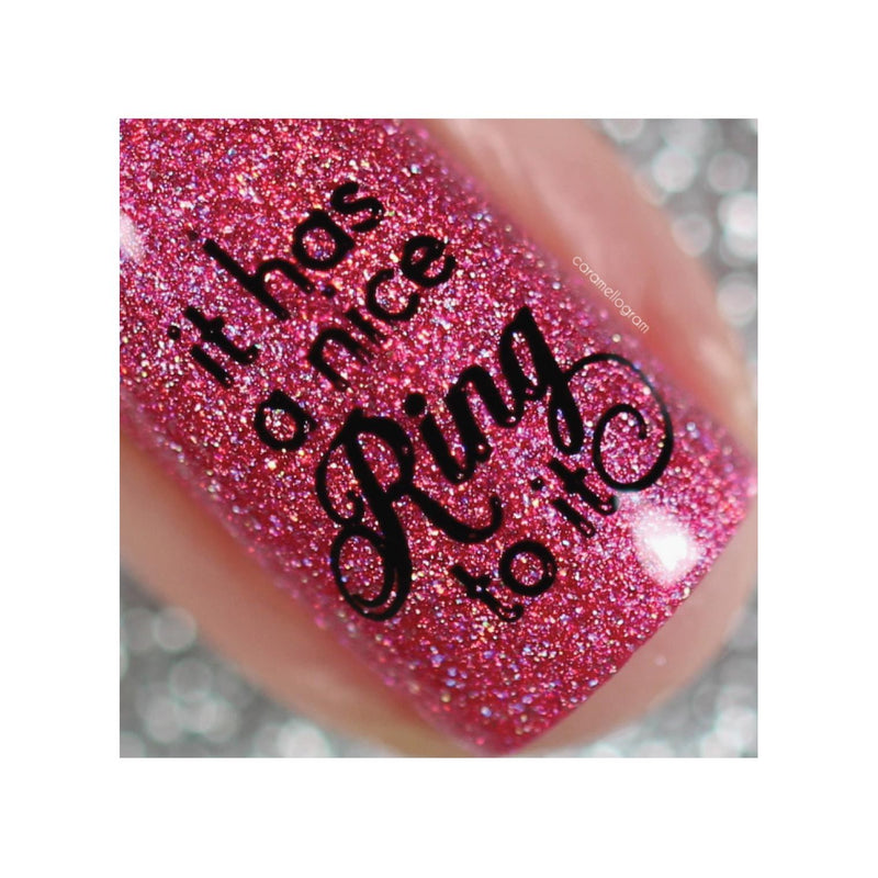 UberChic Beauty Elements of Love Stamping Plate Maroon