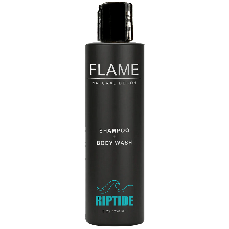 FLAME Natural Decon Shampoo + Body Wash Dark Slate Gray OG / 8 oz Bottle,OG / 64 oz Bottle,OG / 0.5 oz Single Use Pack,Riptide / 8 oz Bottle,Conifer / 8 oz Bottle,Unscented / 8 oz Bottle