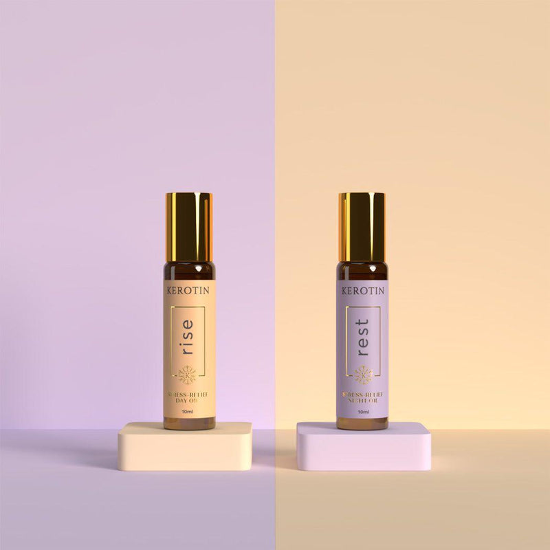 Kerotin Rise & Rest Stress-Relief Oils Light Gray Rise & Rest (20% OFF)