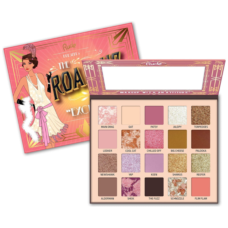 Rude Cosmetics The Roaring 20's Eyeshadow Palette Display Set B, 24pcs Wholesale Set Tan