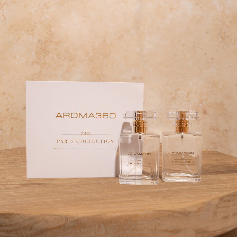 Aroma360 Paris Collection Room Spray Duo Paris Collection Tan Dream On,Escapade,Chandelier,My Way,24K Magic