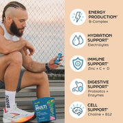 Root'd Advanced Daily Nutrition - Formulated for Men Electrolytes Peach Puff Orchard-Berry / 15 Pack,Orchard-Berry / 30 Pack,Orchard-Berry / 60 Pack,Orchard-Berry / 90 Pack,Bright-Strawberry / 15 Pack,Bright-Strawberry / 30 Pack,Bright-Strawberry / 60 Pack,Bright-Strawberry / 90 Pack