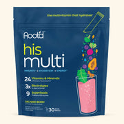 Root'd Advanced Daily Nutrition - Formulated for Men Electrolytes Dark Slate Gray Orchard-Berry / 15 Pack,Orchard-Berry / 30 Pack,Orchard-Berry / 60 Pack,Orchard-Berry / 90 Pack