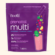 Root'd Essential Prenatal Nutrition + Electrolytes Prenatal Dark Slate Blue Lemon-Berry / 15 Pack,Lemon-Berry / 30 Pack,Lemon-Berry / 60 Pack,Lemon-Berry / 90 Pack,Lemon-Berry / Mom & Dad Bundle-30 Prenatal + 30 His