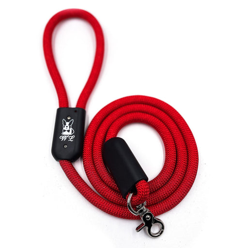 Warren London Climbing Rope Dog Leash - Red Leashes, Collars & Accessories White Smoke