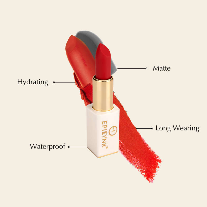 EpiLynx Vegan Matte Lipstick – Hydrating, Long-Wear, Magnetic Case lipstick Beige 3,5,7,10,11,13