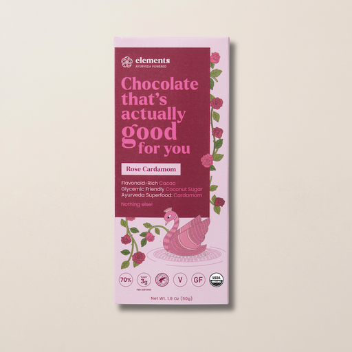 Elements Truffles Rose Cardamom Chocolates Thistle 1 Bar,3 Bars,10 Bars