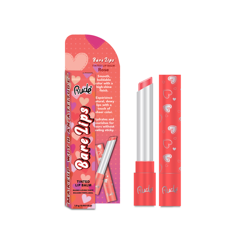 Rude Cosmetics Bare Lips Tinted Lip Balm Lip Balm White Smoke Rose