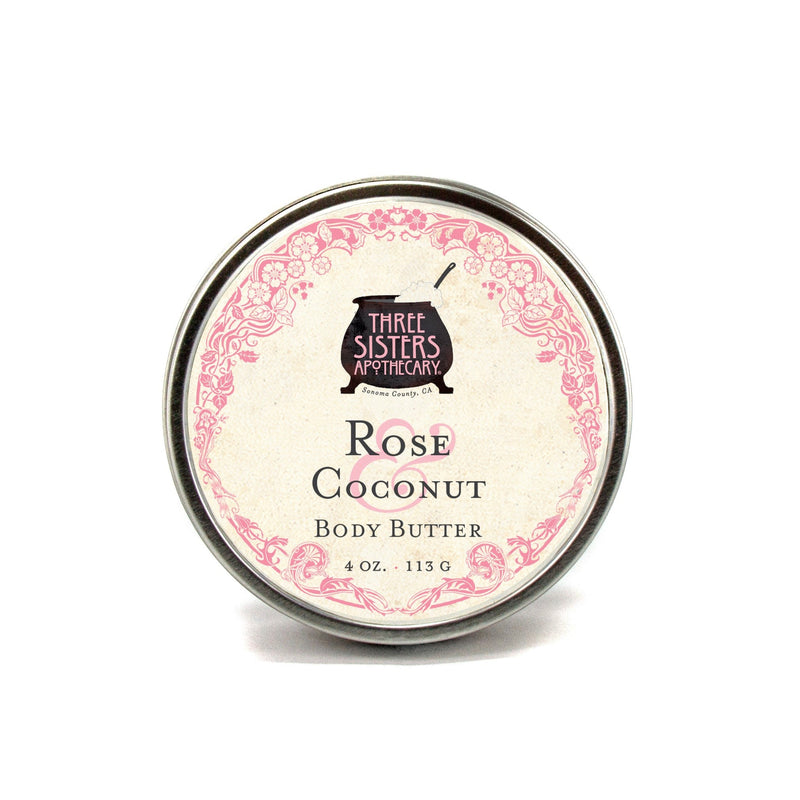 Soap Cauldron Body Butter Rose & Coconut Body Butter White Smoke 4 oz