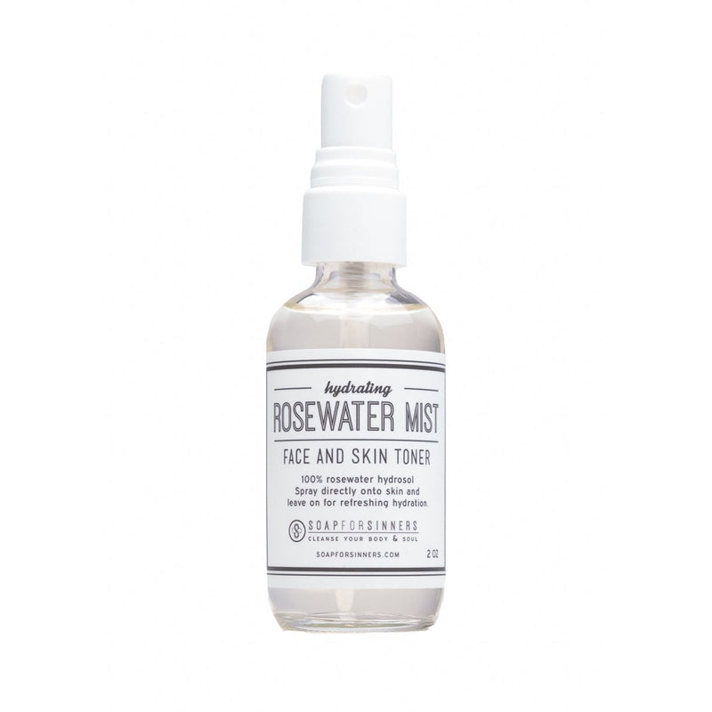 Soap for Sinners Rosewater Mist - 2oz Hydrosol White Smoke