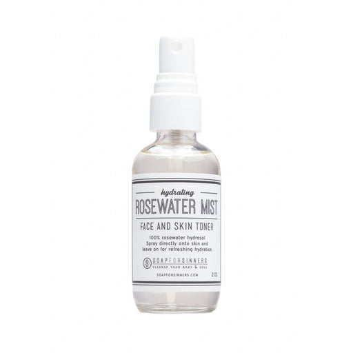 Soap for Sinners Rosewater Mist - 2oz Hydrosol White Smoke
