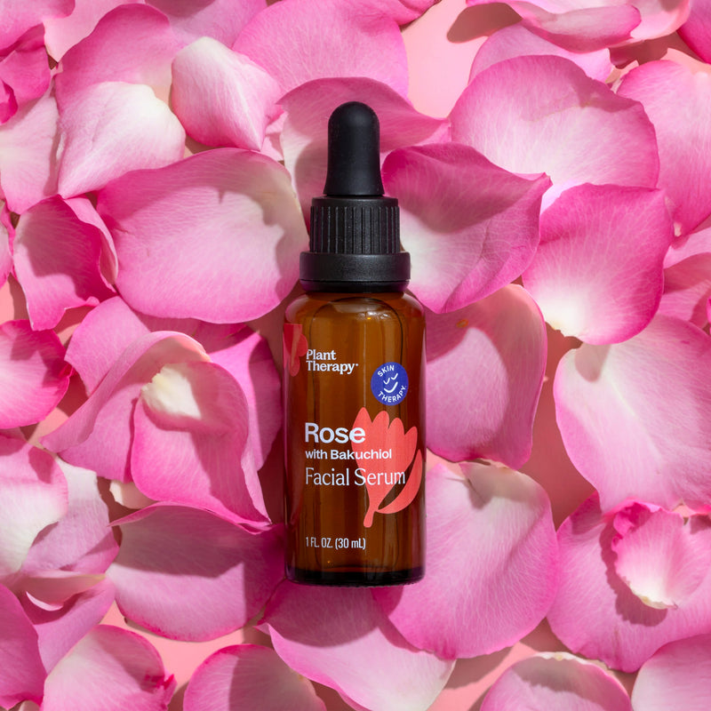 Plant Therapy Rose with Bakuchiol Facial Serum Hair & Skin Care Pink 1 oz