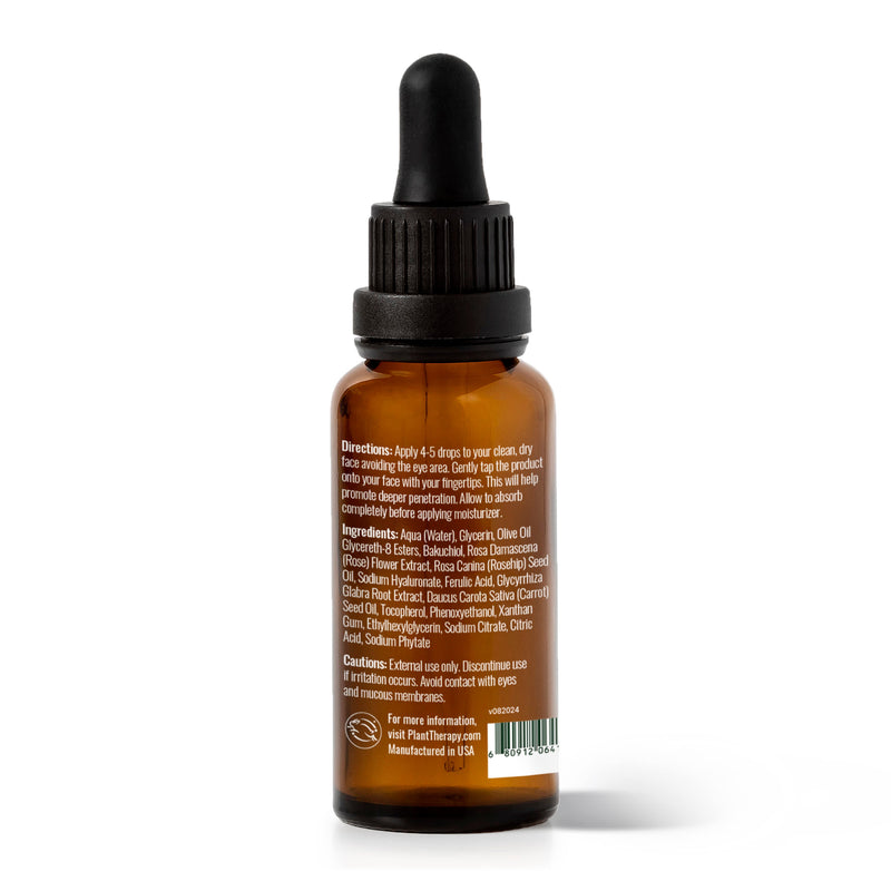 Plant Therapy Rose with Bakuchiol Facial Serum Hair & Skin Care White Smoke 1 oz