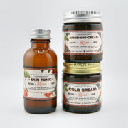 The Lovely Rose Apothecary Rose Travel Beauty Set Light Gray Rose Travel Beauty Set