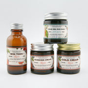 The Lovely Rose Apothecary Rose Travel Beauty Set Light Gray w/ Dead Sea Mud Mask - Anti-Aging