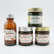 The Lovely Rose Apothecary Rose Travel Beauty Set Light Gray w/ Tissue Cream