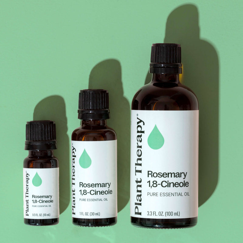 Plant Therapy Rosemary 1,8-Cineole Essential Oil Essential Oil Dark Sea Green 10mL,30 mL,100 mL